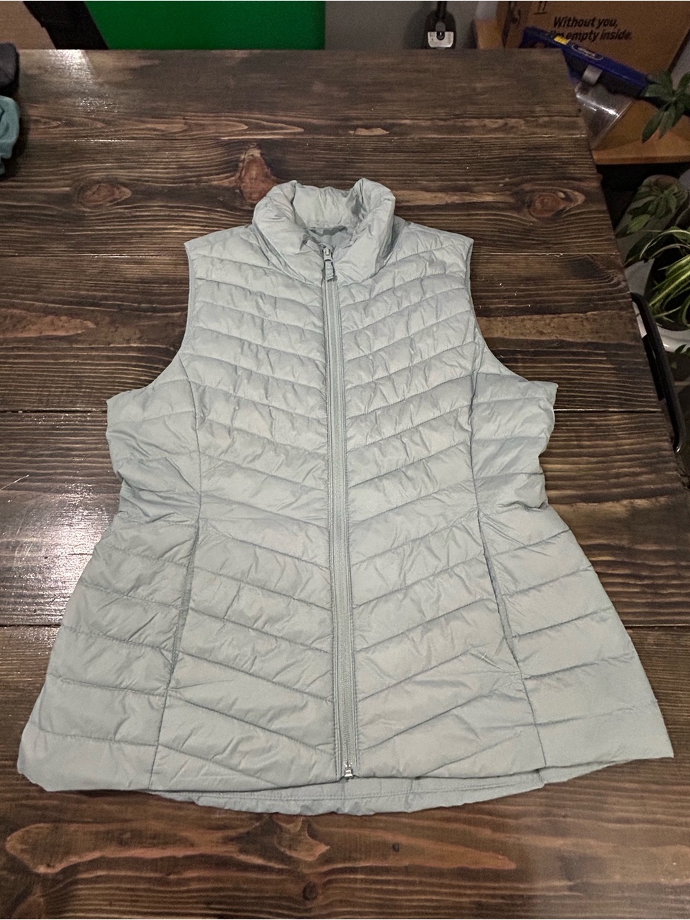 Old Navy Mint Green Quilted Packable Vest
